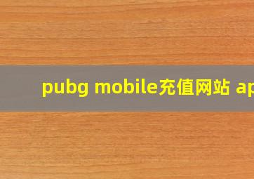 pubg mobile充值网站 app